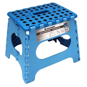 Banco plegable plástico de 1 escalón resistente a 150 KG - TOOLBASIX