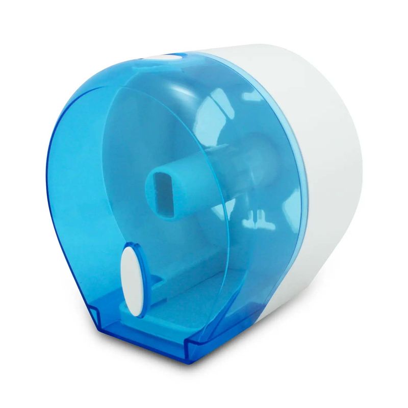 Dispensador-plastico-de-papel-higienico-pequeño.-Para-empotrar-en-la-pared-con-cubierta-transparente