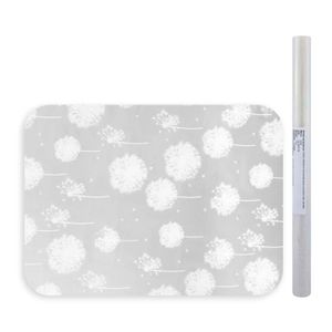 Papel adhesivo con diseño de dientes de león de tono claro para forrar cuadernos. 45 cm x 3 m - OEM