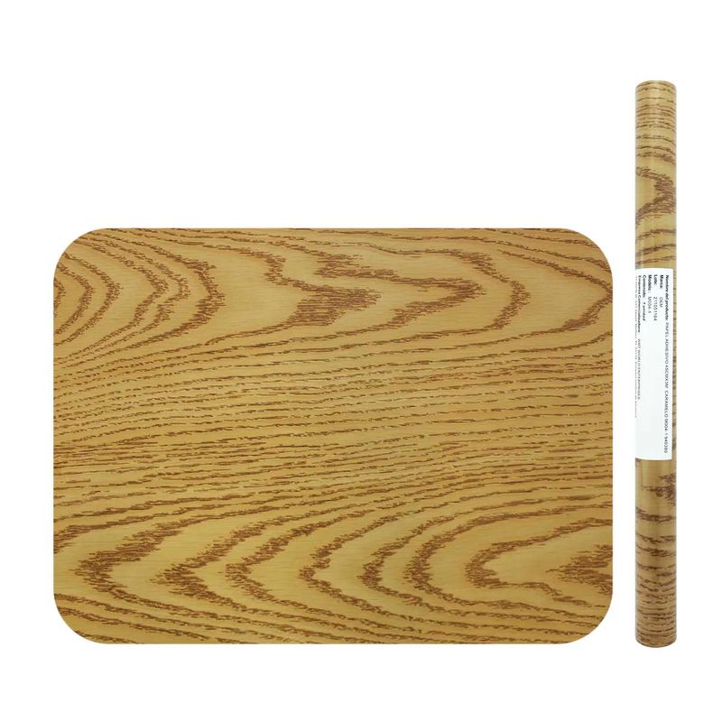 Papel adhesivo con diseño de tablas de madera entrelazada de 45 cm