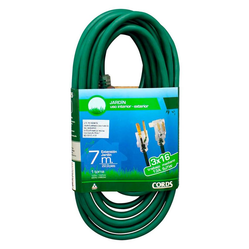 Extension-electrica-polarizada-profesional-de-7-M-de-1-sola-toma