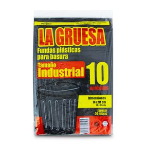 Fundas para basura con un espesor de 50 micras de 74 x 91 cm - LA GRUESA