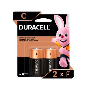 Pila alcalina tipo C; pack x 2 - DURACELL