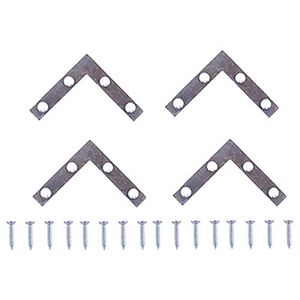 Angular para esquina de 2”. Fabricado en acero acabado en plata. Incluye tornillería. pack x 4 - PROSOURCE