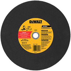 Disco de corte para metal de 14" x 7/64" x 1" diseñados especialmente para ofrecer un alto nivel de desempeño y vida útil - DEWALT