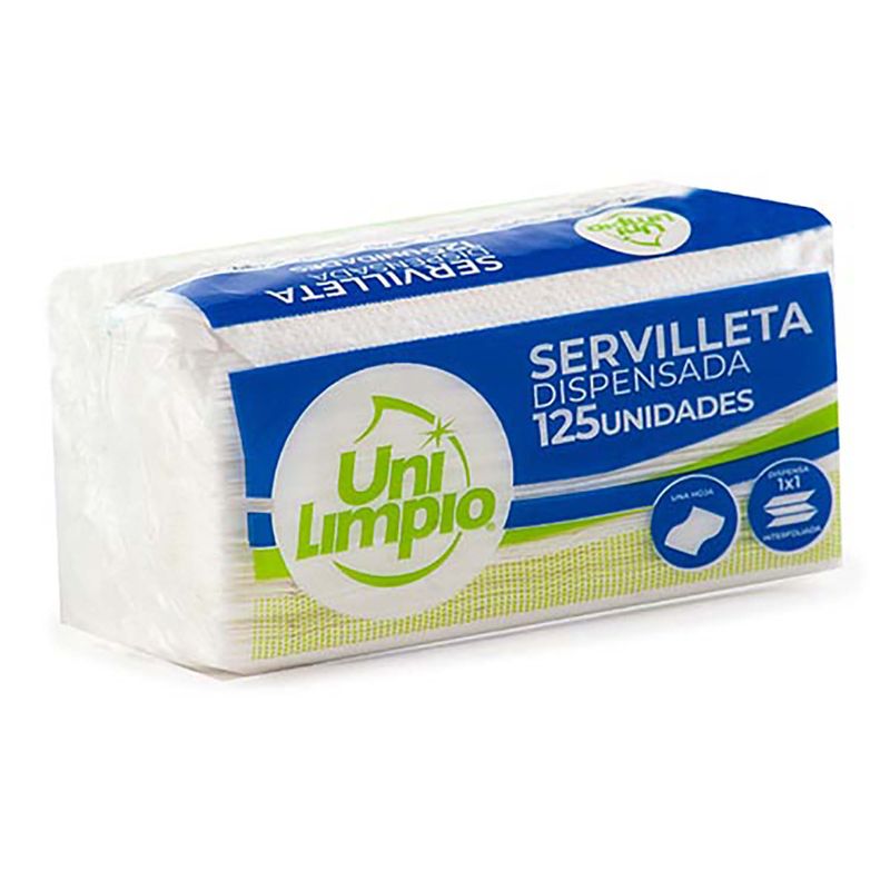 Servilletas-dispensadas-tipo-Z-de-hoja-sencilla--pack-x-125