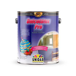 Pintura de látex de excelente rendimiento para interiores; 1 gl - PINTURAS UNIDAS