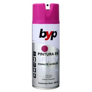 Pintura spray acrílica multiusos con 2 boquillas; 400 ml - BYP