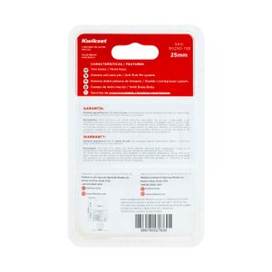 Candado plano dorado de 25 mm fabricado en latón macizo - KWIKSET