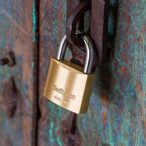 Candado plano de 40 mm cuerpo y pasadores de latón - KWIKSET