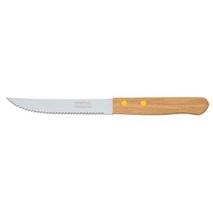Cuchillo con sierra para asado 5" mango de madera - PRETUL
