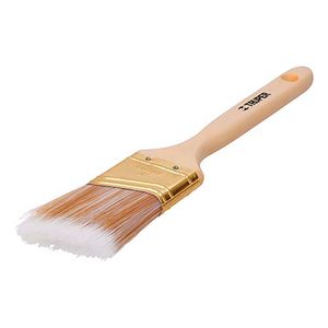 Brocha cerdas sintéticas 2" corte angular, mango de madera - TRUPER
