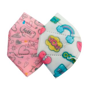 Mascarilla KN95 para niños; pack x 2 Multicolor - DHISVE