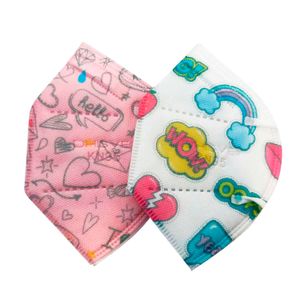 Mascarilla KN95 para niños; pack x 10 Multicolor - DHISVE