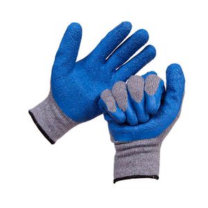 Guantes de algodón multiusos con látex azul; 1 par - DRM