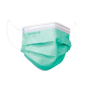 Mascarilla quirúrgica para adulto; pack x 10 Verde - DHISVE