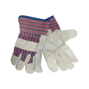 Guantes de cuero y lona multiusos de fácil movimiento de 26.6 cm; 1 par - DRM
