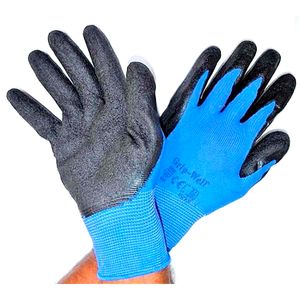 Guantes de algodón multiusos de talla L recubiertos en látex; 1 par - TRITON