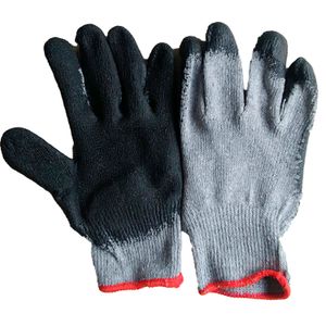 Guantes de algodón multiusos de talla M recubiertos en látex; 1 par - TRITON