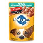 Alimento-para-perros-de-raza-pequeña-completo-y-balanceado-con-sabor-a-carne-en-salsa--100-gr
