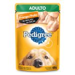 Alimento-para-perros-adultos-completo-y-balanceado-con-sabor-a-pollo-en-salsa--100-gr