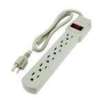 Regleta-de-26-cm-de-longitud-con-6-salidas-aterrizadas-y-polarizadas-con-proteccion-de-sobrecargas-y-sobretensiones