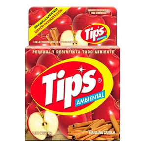 Ambiental desinfectante en pastilla de aroma a manzana y canela para todo tipo de ambiente; 95 gr - TIPS
