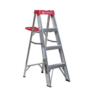 Escalera de aluminio multiusos T3 de 1.22 M tipo pie de gallo - CUPRUM