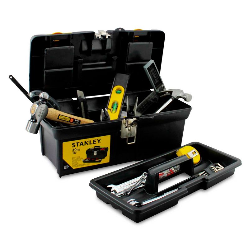 Caja-de-herramientas-plastica-de-16--con-seguro-metalico-compartimentos-superiores-y-bandeja-desmontable