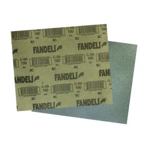 Lija de agua N° 150 de grano fino para pulir limpiar y no dejar marcas ni rayones - FANDELI