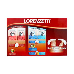 Ducha electrónica de doble esparcidor de 110/127V - 5500 W y mini ducha de mano - LORENZETTI