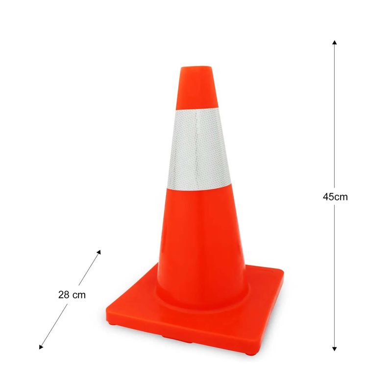 Cono-de-seguridad-de-45-cm-con-base-cuadrada-y-cinta-reflectiva-de-alta-visibilidad