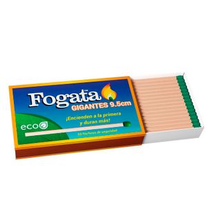 Fósforos ecológicos gigantes de 9.5 cm de largo - FOGATA