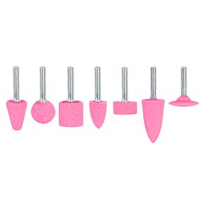 Juego de 7 piedras montadas zanco 1/4", uso general - TRUPER