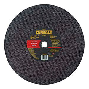 Disco de corte para metal de 14" x 3/32" x 1" diseñados especialmente para ofrecer un alto nivel de desempeño y vida útil y vida útil - DEWALT