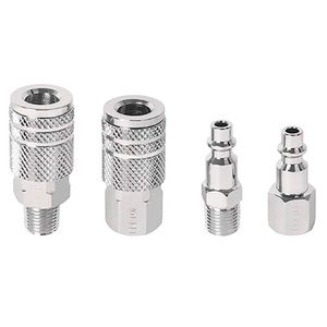 Juego de 2 conectores y 2 coples para compresor - PRETUL