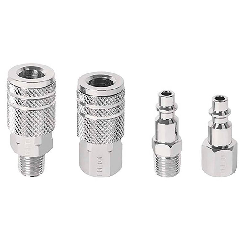 Juego-de-acoples-y-conectores-rapidos-1-4-NPT-para-aire--pack-x-4