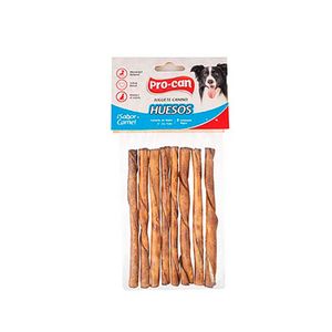 Palitos twist para perros con sabor a carne; pack x 8 - PRO-CAN