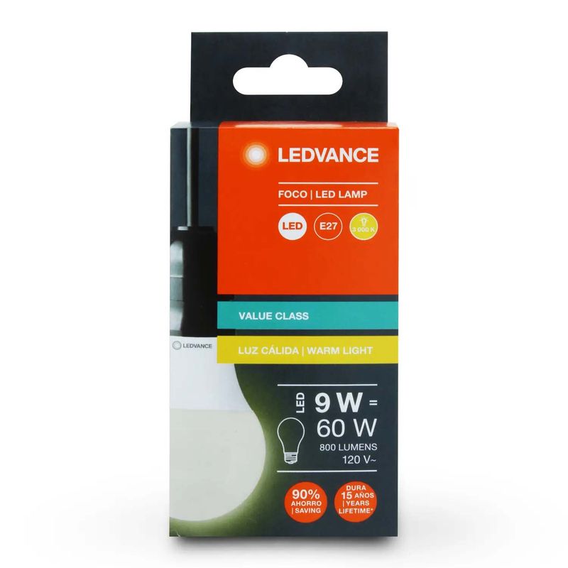 Foco-LED-tipo-bombillo-de-luz-calida-para-interiores-de-9-Watts---800-lumenes-base-E27