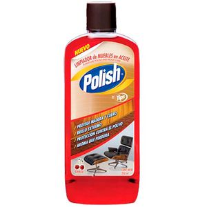 Lustramuebles en aceite con fragancia a cereza que da brillo y protege; 250 ml - POLISH