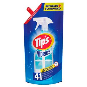 Limpia vidrios de secado rápido con vinagre; 500 ml - TIPS