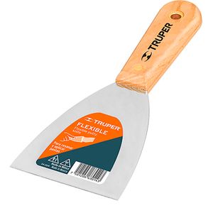 Espátula flexible 6" con mango de madera - TRUPER