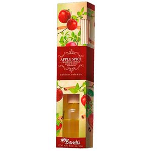 Ambiental difusor tipo BAMBÚ para todo tipo de ambientes con aroma a manzana y canela - TIPS