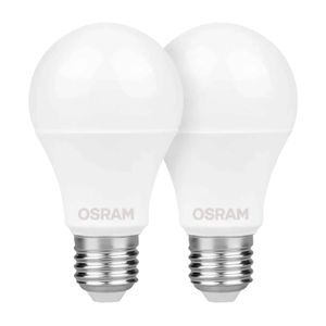 Foco LED tipo bombillo de luz cálida para interiores de 9 Watts - 800 lúmenes base E27 - OSRAM