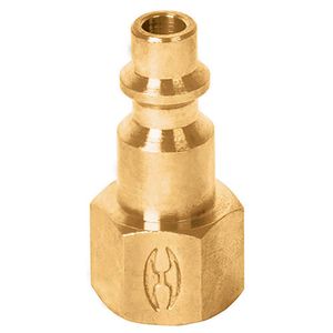 Conector rápido de latón, tipo F, cuerda 1/4" NPT, hembra - TRUPER