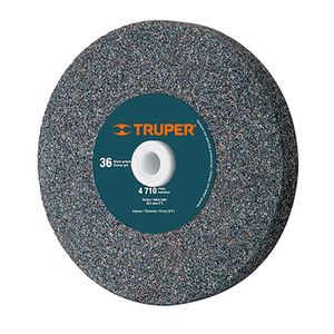 Rueda abrasiva p/esmeril 5X3/4", óxido de aluminio, grano 36 - TRUPER