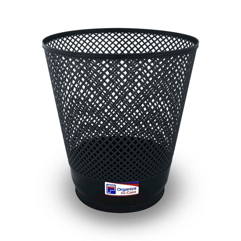 Papelero-plastico-de-8-litros-con-diseño-de-rombos