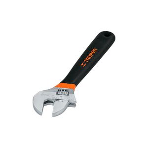 Llave ajustable (perico) 8" cromada mango de PVC - TRUPER
