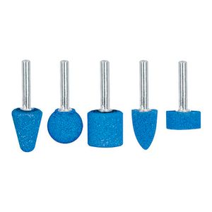 Juego de 5 piedras montadas zanco 1/4", alto rendimiento - TRUPER