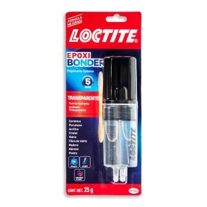 Pegamento Epóxico transparente de fuerza extrema y resistente al agua con aplicador tipo jeringa. 25 g - LOCTITE